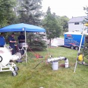Not far outside of Detroit, Roto-Rooter rehabilitates a sewer pipe using pipe lining.